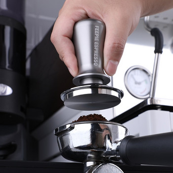 Εργαλεία καφέ από ανοξείδωτο χάλυβα 51MM/53MM/58MM Ρυθμιζόμενη ρυθμιζόμενη πρέσα σκόνης Espresso Force 304 Coffee Tamper