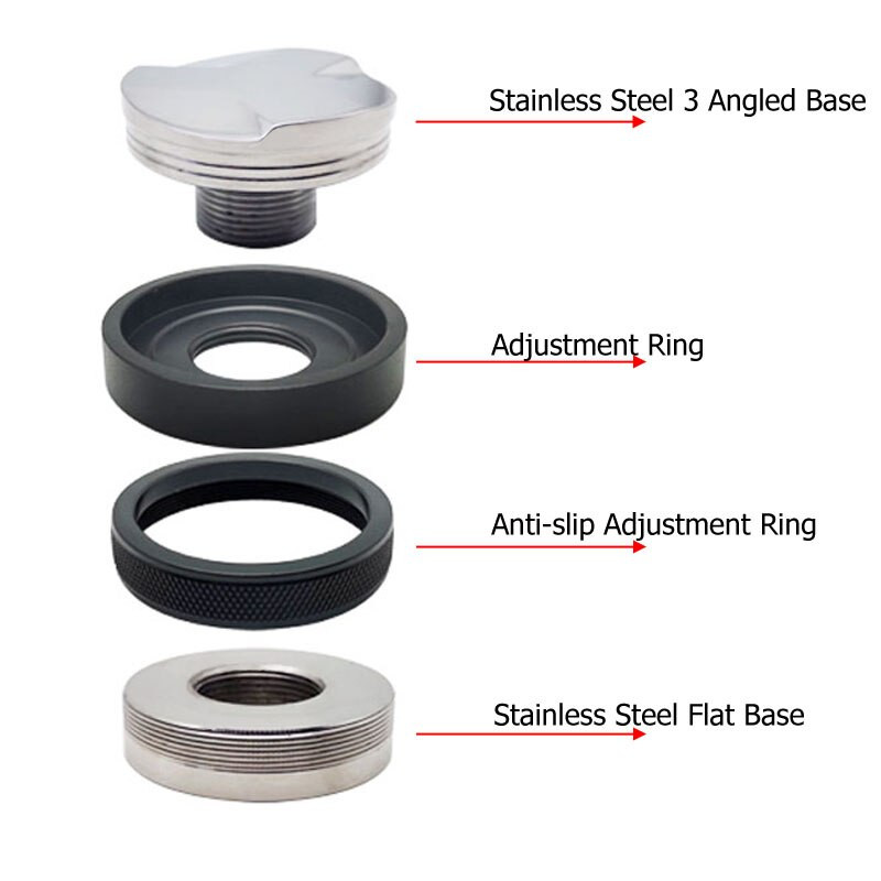 51/53/58 mm kavos skirstytuvas ir tampresas, tinka dviejų galvučių kavos lygintuvas, reguliuojamas gylis - profesionalūs espreso kavos plaktuvai