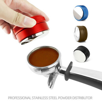 Регулируем разпределител за кафе от неръждаема стомана 304 Espresso Tamper 51/53/54/58/58,35 мм, наличен за повечето портафилтъри