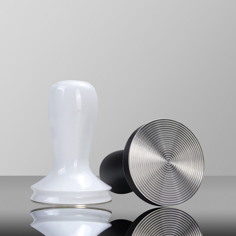 51 mm/53 mm/58,4 mm/5835 mm/58,5 mm kávészabotázs elosztó rozsdamentes acél, lapos bázisú porkalapács kávétartozékok Barista szerszám