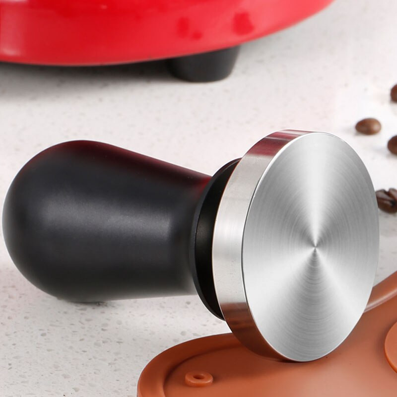 51/53/58 mm Kalibrirani tlak za nabijanje kave Espresso elastični kompaktor 304 čekić za kavu u prahu od nehrđajućeg čelika Aluminijska ručka