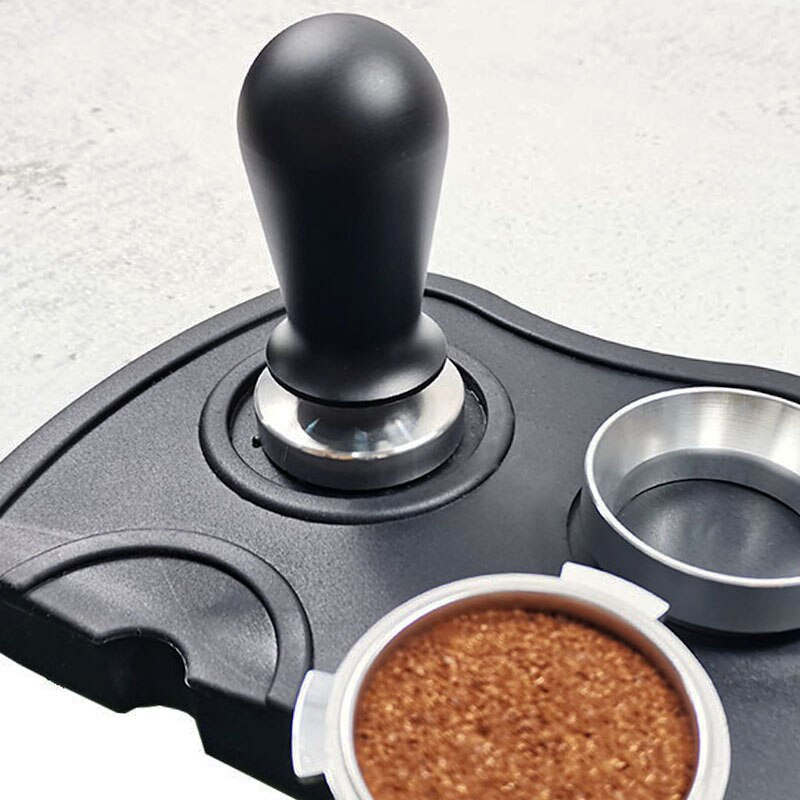 51/53/58 mm Kalibrirani tlak za nabijanje kave Espresso elastični kompaktor 304 čekić za kavu u prahu od nehrđajućeg čelika Aluminijska ručka