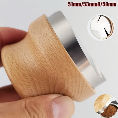 58 mm-es kávé szabotázs 51 mm-es állítható szabotázs kávéfőzőhöz kávézó tartozékok 304 rozsdamentes acél kalapács 53 mm kávéfőző eszközök