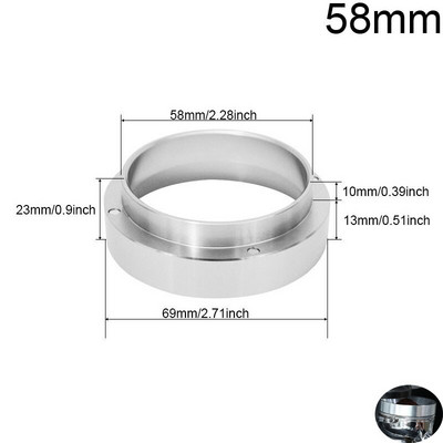 51 mm-es 53 mm-es 58 mm-es kávé szabotázs fa nyelű eszpresszó 3 szögben állítható por szabotázs kalapács kávé edények Kávészerszámok