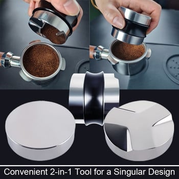 Coffee Tamper Cafe Tamper 51mm 53mm 58mm Stand Press Μηχανή καφέ Espresso Double Coffee Mat Needle Barista Αξεσουάρ