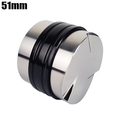 304 rozsdamentes acél kétoldalas, 12 mm-es mélységű, 51 mm-es kávéelosztó/szintező és kézi szabotázs portaszűrők