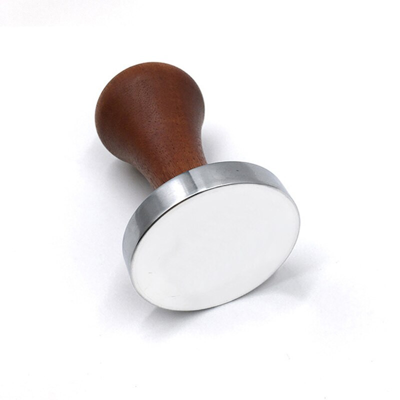 51mm/53mm/58mm alumínium kávé szabotázspor kalapács Barista eszpresszó lapos szabotázs préselés fa nyelű kávéelosztó