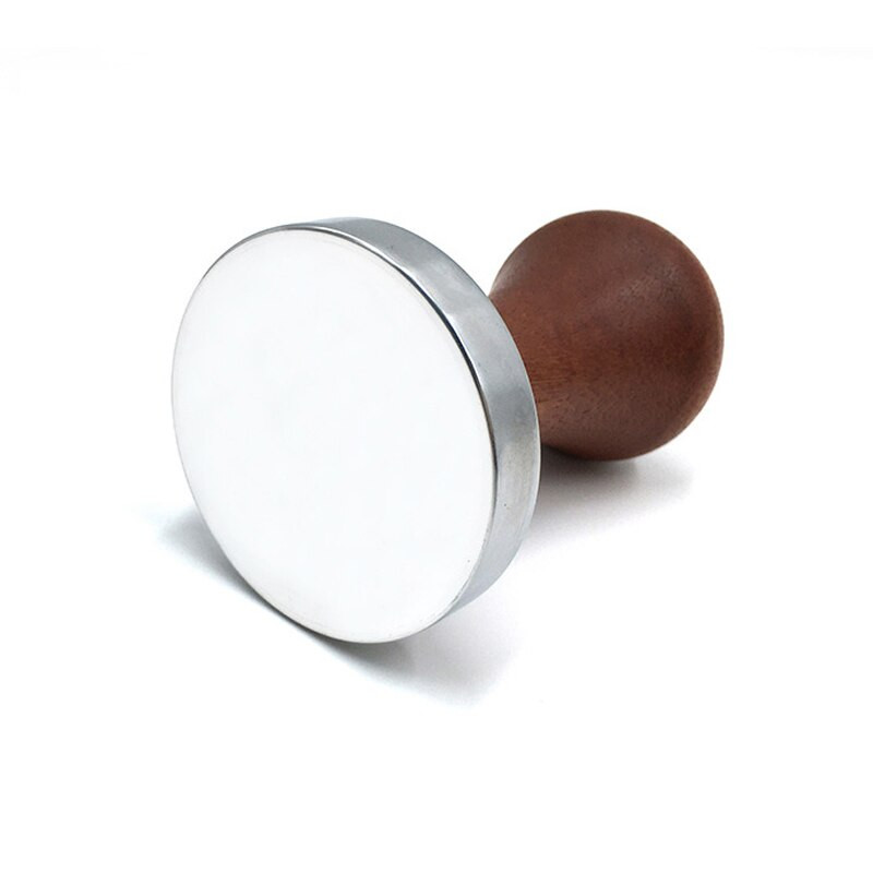 51mm/53mm/58mm alumínium kávé szabotázspor kalapács Barista eszpresszó lapos szabotázs préselés fa nyelű kávéelosztó