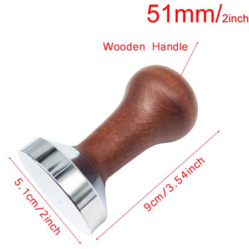 3 Εργαλεία Tamper Coffee Tamper 51mm 53mm 58mm 304 από ανοξείδωτο ατσάλι Επίπεδα Εργαλεία Tampers Coffee με Διπλό Στρώμα γάλακτος Coffee Mat