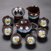 9db szett teáskanna és csésze teáskészlet Kínai teáskészlet porcelán teáskanna készlet Fine Bone China teáscsésze készlet Gongfu teáskészlet Gaiwan
