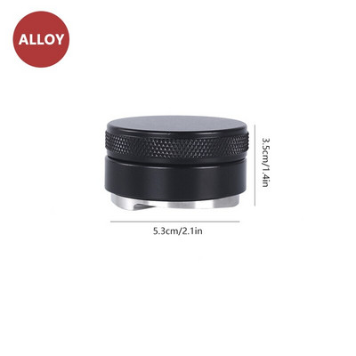 2 în 1 Espresso 51/53/58MM reglabil cu două capete de nivelare a cafelei Tamper Espresso cafea pudră ciocan pentru portafiltru manual