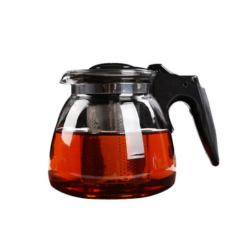 Топлоустойчив стъклен чайник със стоманена обвивка Филтър Чаен сервиз Чаши Чаени прибори Вкус Чайници Чайници на цветя Комплекти чаши за кафе Чайници за дома