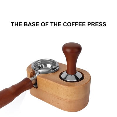 51 mm-es 58 mm-es kézi fa Barista kávé szabotázstartó Tartozékok Latte csúszásmentes irodai szőnyeg állvány Art Pen Home Station