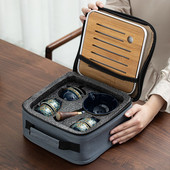 Hordozható, kifinomult kőcsiszolt formájú teaszett, kézzel készített teáskanna csészekészlet kínai teaszertartási ajándék KungFu teáscsésze teáskészlet egyedi