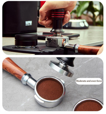 51/53/58 мм набивка за кафе Професионални плоски набивки от неръждаема стомана 304 Еспресо Кафемашина за еспресо Пръстен за дозиране на чаша за мляко