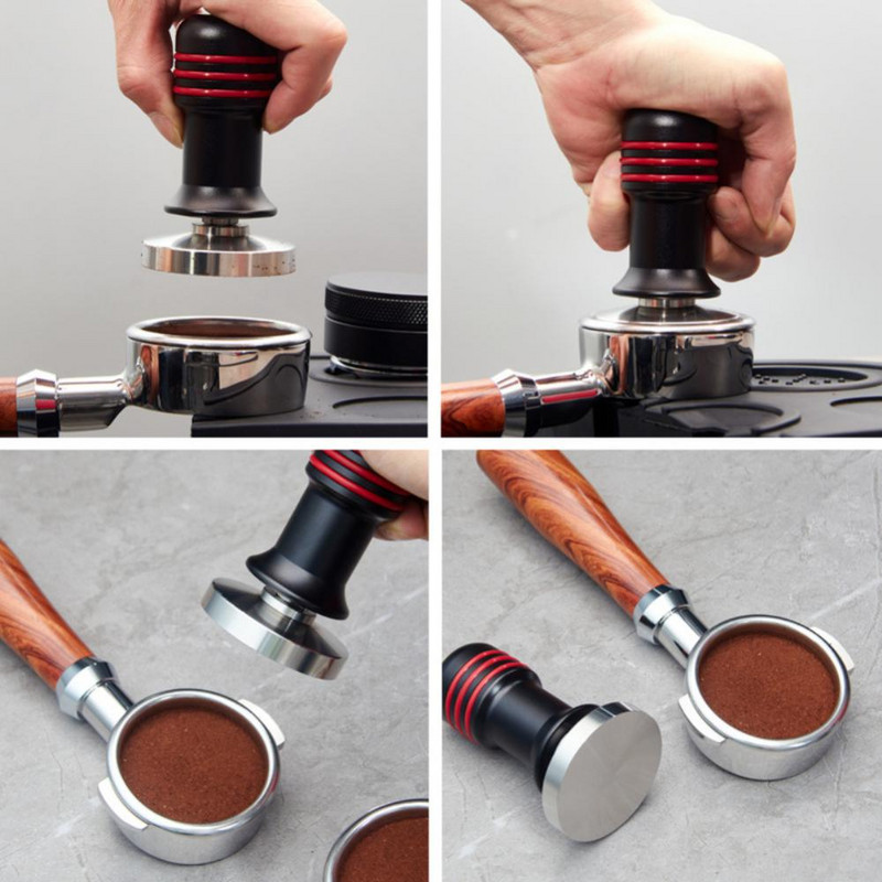 51/53/58 mm-es kávészabotázs 304 rozsdamentes acél professzionális lapos szabotázs eszpresszó eszpresszó kávéfőző tejcsésze adagoló gyűrű