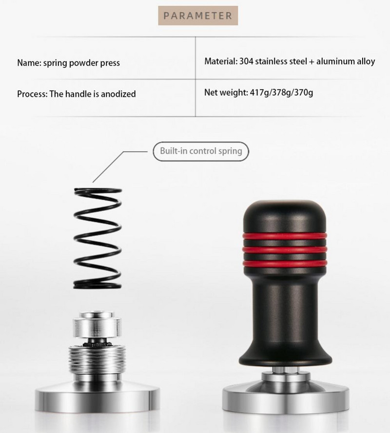 51/53/58 mm-es kávészabotázs 304 rozsdamentes acél professzionális lapos szabotázs eszpresszó eszpresszó kávéfőző tejcsésze adagoló gyűrű