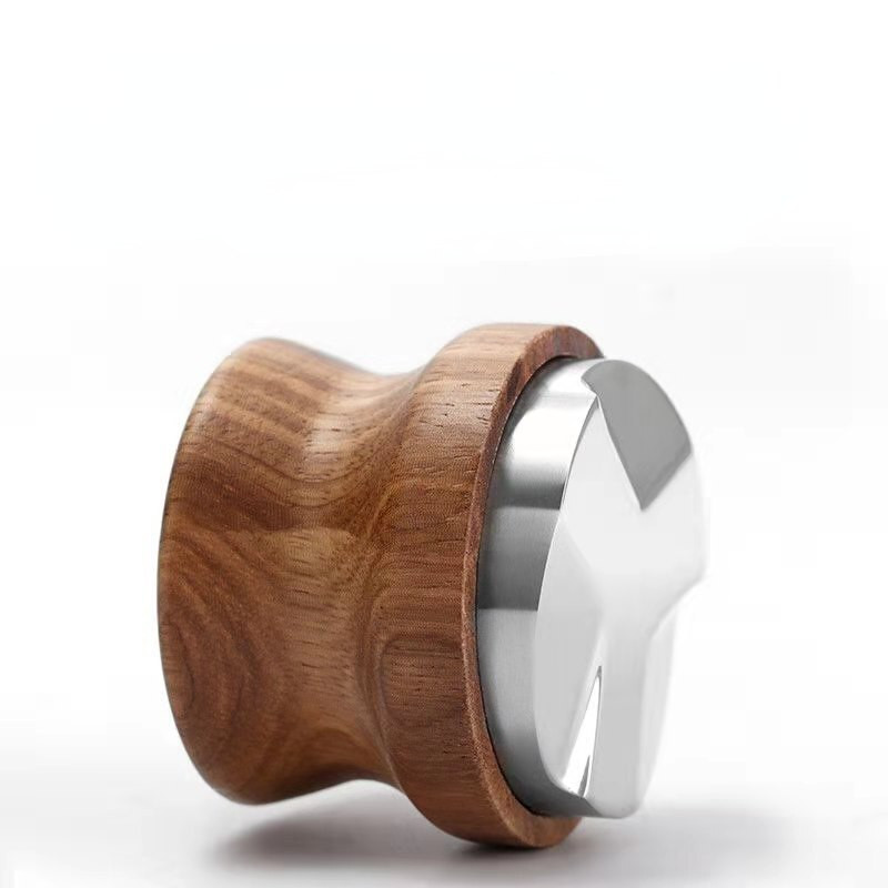 Medinis nerūdijantis plienas 51/53/58 mm kavos miltelių presavimo espreso skirstytuvo lygintuvo įrankis Portafiltrui