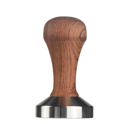 Ecocoffee háztartási rózsafa fogantyú rozsdamentes acél alap Espresso kávé portafilter Tartozékok Kávé szabotázs 58mm