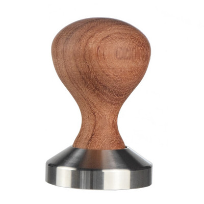 Ecocoffee háztartási rózsafa fogantyú rozsdamentes acél alap Espresso kávé portafilter Tartozékok Kávé szabotázs 58mm