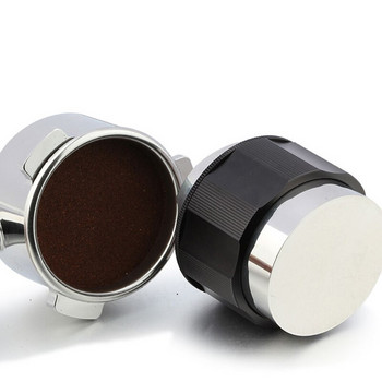 Coffee Distributor Tamper Dual Head Coffee Leveler Calibrated Professional Espresso Hand Tamper από ανοξείδωτο χάλυβα Βάση 51/53/58mm