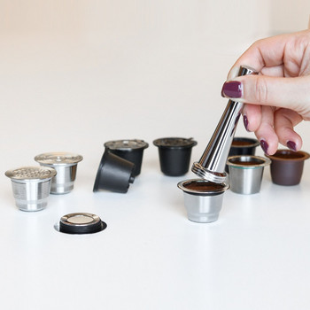 1 τεμ. 24mm/30mm/41mm Ανοξείδωτο s Steel Coffee Filter Powder Rod Coffee Tamper Powder Hammer Εργαλειομηχανή καφέ