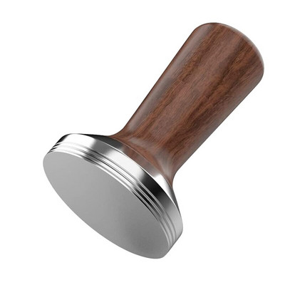 Kohvi tamper puidust kohvi espresso käepideme tampimine roostevabast terasest Barista presser portafilter 58mm