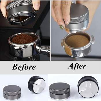 4 размера Home Powder Coffee Distributor Press Разпределение на еспресо 3/4 под ъгъл Наклонена регулируема палма Tamper за кафе машина