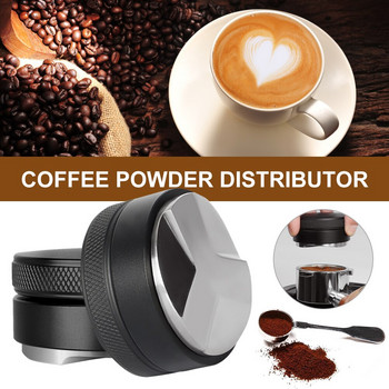 Μηχανή καφέ σε σκόνη 51/53/58mm Coffee Tamper Leveler από ανοξείδωτο χάλυβα Διανομέας Espresso Εργαλείο ρυθμιζόμενο 1 τεμ 2022 Νέο