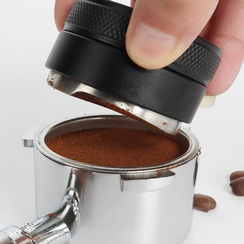 Машина за приготвяне на кафе на прах 51/53/58 mm Изравнител за набиване на кафе от неръждаема стомана Инструмент за разпределение на еспресо Регулируем 1 бр. 2022 г. Нов