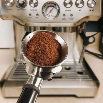 51/54/58 χιλιοστά Δαχτυλίδι δοσομέτρησης καφέ από κράμα αλουμινίου Έξυπνος δακτύλιος δοσομέτρησης μπολ παρασκευής καφέ σε σκόνη για Espresso Barista Funnel