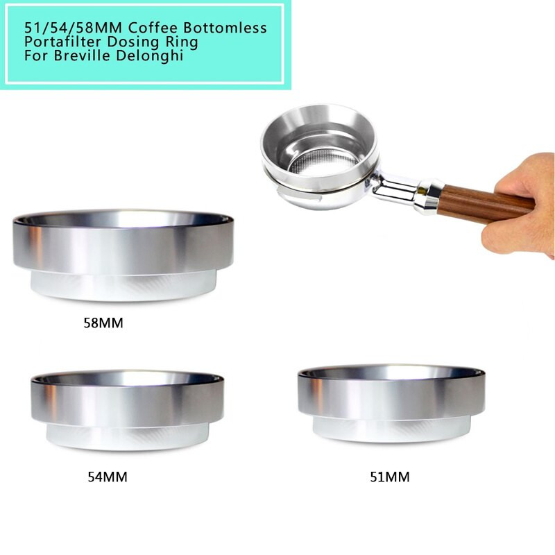 51/54/58 mm-es kávéadagoló gyűrű alumíniumötvözet intelligens adagológyűrű főzőtálkás kávépor eszpresszó barista tölcsérhez