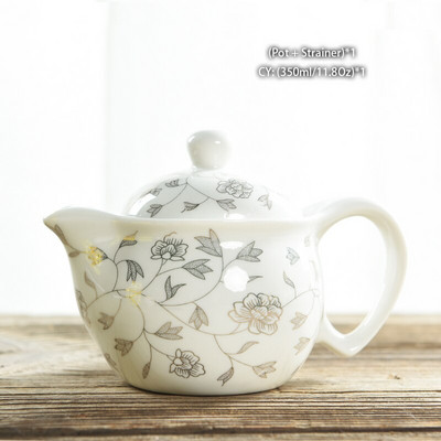 Kínai kerámia teáskészlet Kung Fu porcelán teás csésze edénykészlet Sárkány teáskanna teáscsésze Kungfu teaset Puer Oolong teaszertartási teáskészlet