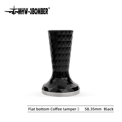 Kávé szabotázs 58mm espresso szabotázs 58mm rozsdamentes acél talp Barista döngölő szerszámok Kávéprés