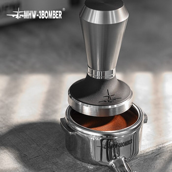Coffee Tamper 58mm Espresso Tamper Ανοξείδωτο ατσάλι Επίπεδη βάση Barista Πρέσα καφέ Espresso Αξεσουάρ Καφετιέρα