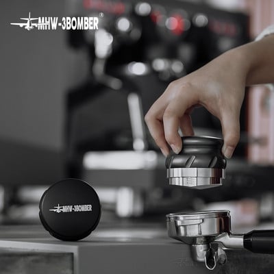 Kafijas tampers 58 mm nerūsējošā tērauda kafijas sadalītāja espresso līmeņrādis Breville Delonghi La Marzocco portafiltriem