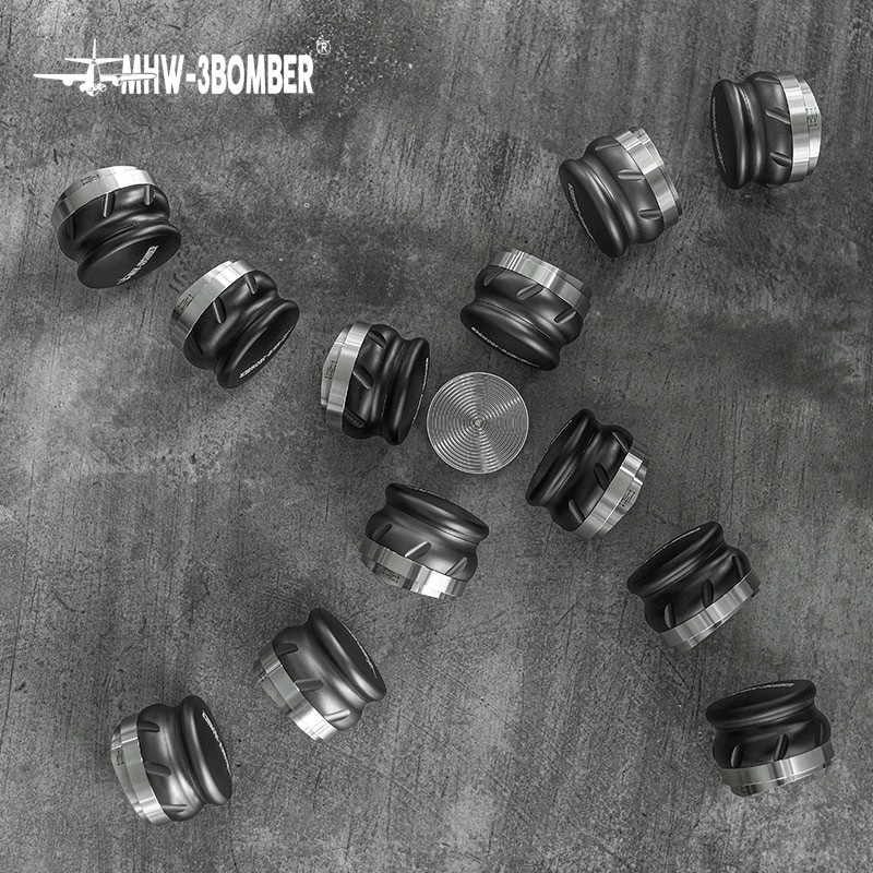 Kávé szabotázs 58 mm-es rozsdamentes acél kávéelosztó eszpresszó szintező Breville Delonghi La Marzocco portafilterekhez