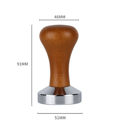 51/53/58mm Kávészabotázs Kalibrált Nyomás Szabotázs Kávépor Kalapács 304 Rozsdamentes acél alapú eszpresszó kávétartozékok