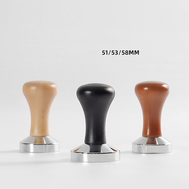 51/53/58mm Kávészabotázs Kalibrált Nyomás Szabotázs Kávépor Kalapács 304 Rozsdamentes acél alapú eszpresszó kávétartozékok