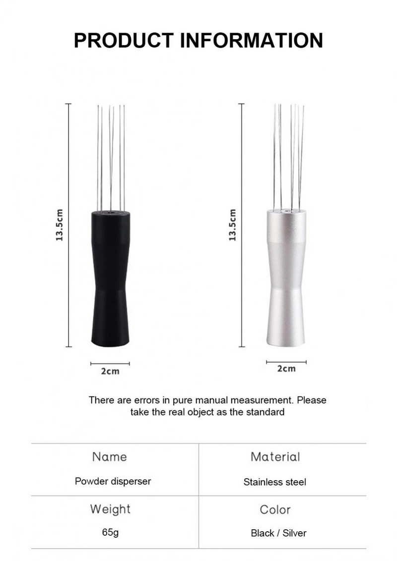 Miltelių maišymo įrankis Kavos tamper skirstytuvas Adata Espreso maišytuvas nerūdijantis plienas tolygiai kavos lygintuvo pagalbinis priedas