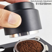 Kávészabotázs 51mm/53mm/58mm portaszűrőhöz. Félautomata állítható porkalapács rozsdamentes acél eszpresszótartozék