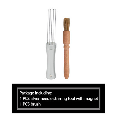 304 rozsdamentes acél tű típusú kávépor, elosztó kávé szabotázselosztó kiegyenlítő szerszám tű kávé szabotázsiroda