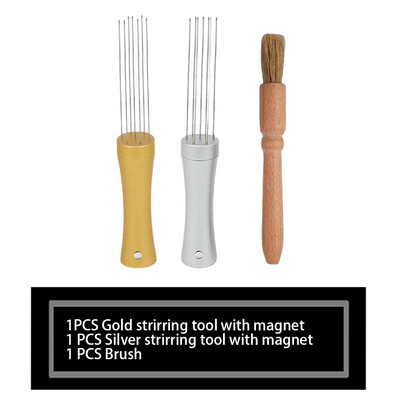 304 rozsdamentes acél tű típusú kávépor, elosztó kávé szabotázselosztó kiegyenlítő szerszám tű kávé szabotázsiroda