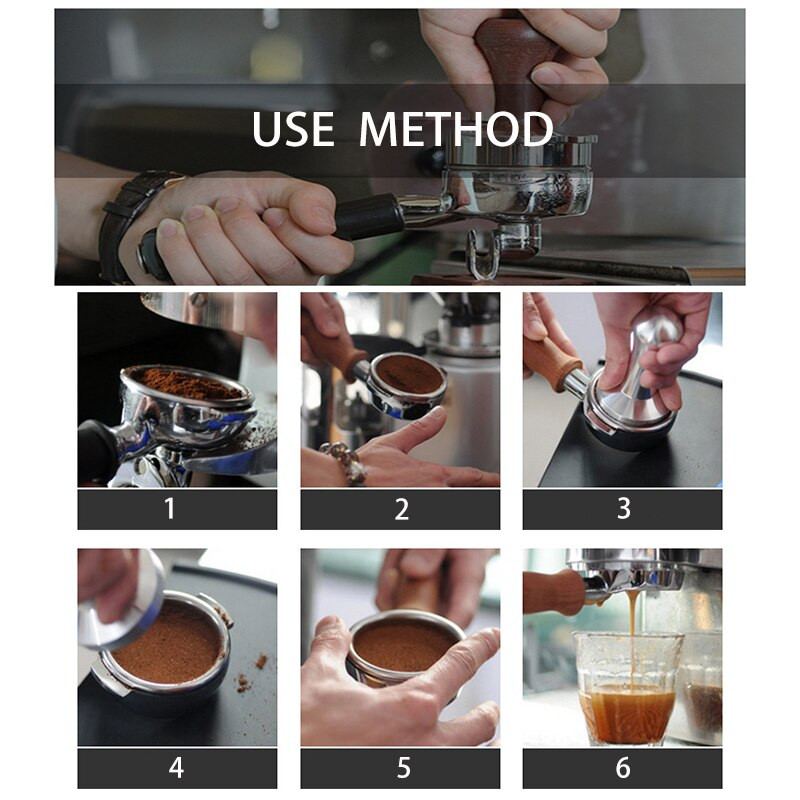 58 mm-es rozsdamentes acél espresso kávé szabotázs