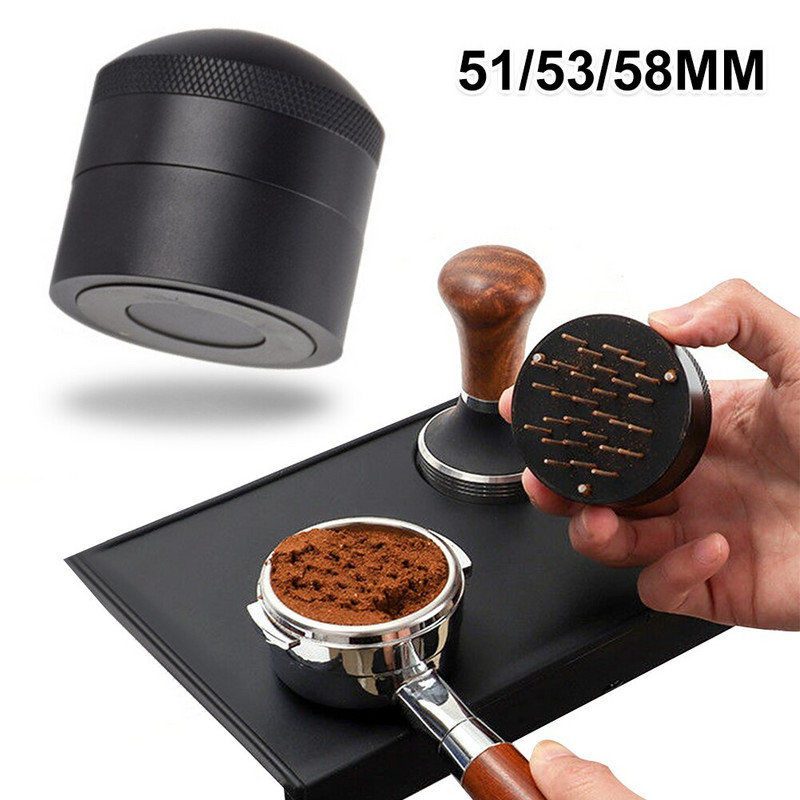 51/53/58MM Kávétű Szabotázs tűtípus Kávéelosztó Szintező Szerszám Állítható mélység Barista Eszközök Kávétartozékok