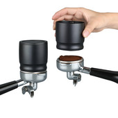 Aliuminio lydinio išmaniojo dozavimo žiedo dubenys, skirti 58 mm kavos sugadinimui espresso barista įrankis kavos milteliams juodas sidabras