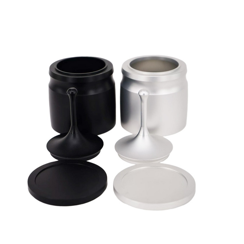 Aliuminio lydinio išmaniojo dozavimo žiedo dubenys, skirti 58 mm kavos sugadinimui espresso barista įrankis kavos milteliams juodas sidabras 