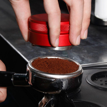 51 mm 304 основа за набиване на кафе от неръждаема стомана, прозрачно тяло, бариста, еспресо, преса за кафе, чук за кафе на прах