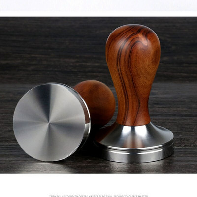 Maisto klasės 51/53/58 mm kavos tamperė medinė rankena Barista Espreso kavos malūnėlis Rankų darbo aukštos kokybės karštas išpardavimas
