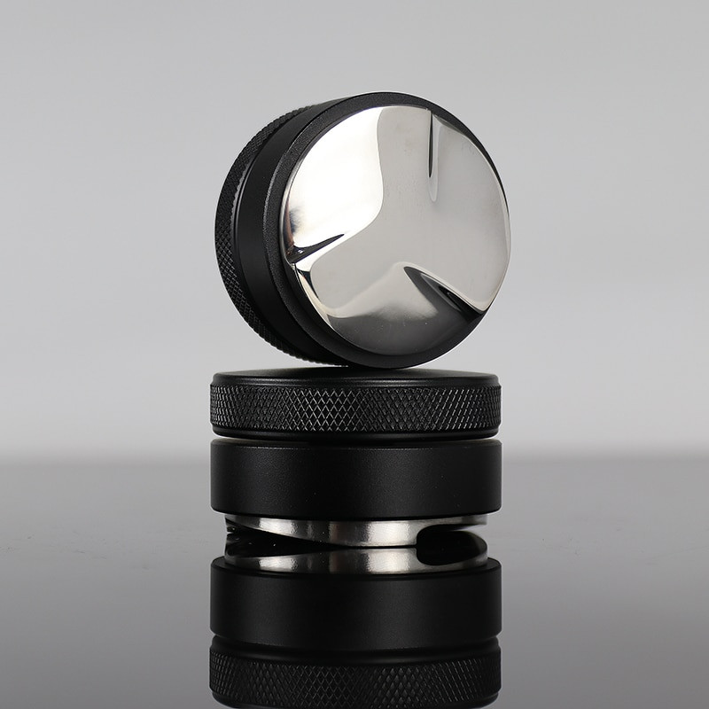51MM/53MM/58MM állítható kávéelosztó 304 Rozsdamentes acél Kávé Tamper Kávépor Kalapács Kávétartozékok Barista